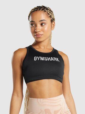 Gymshark GS Power Crop Tank Top Black